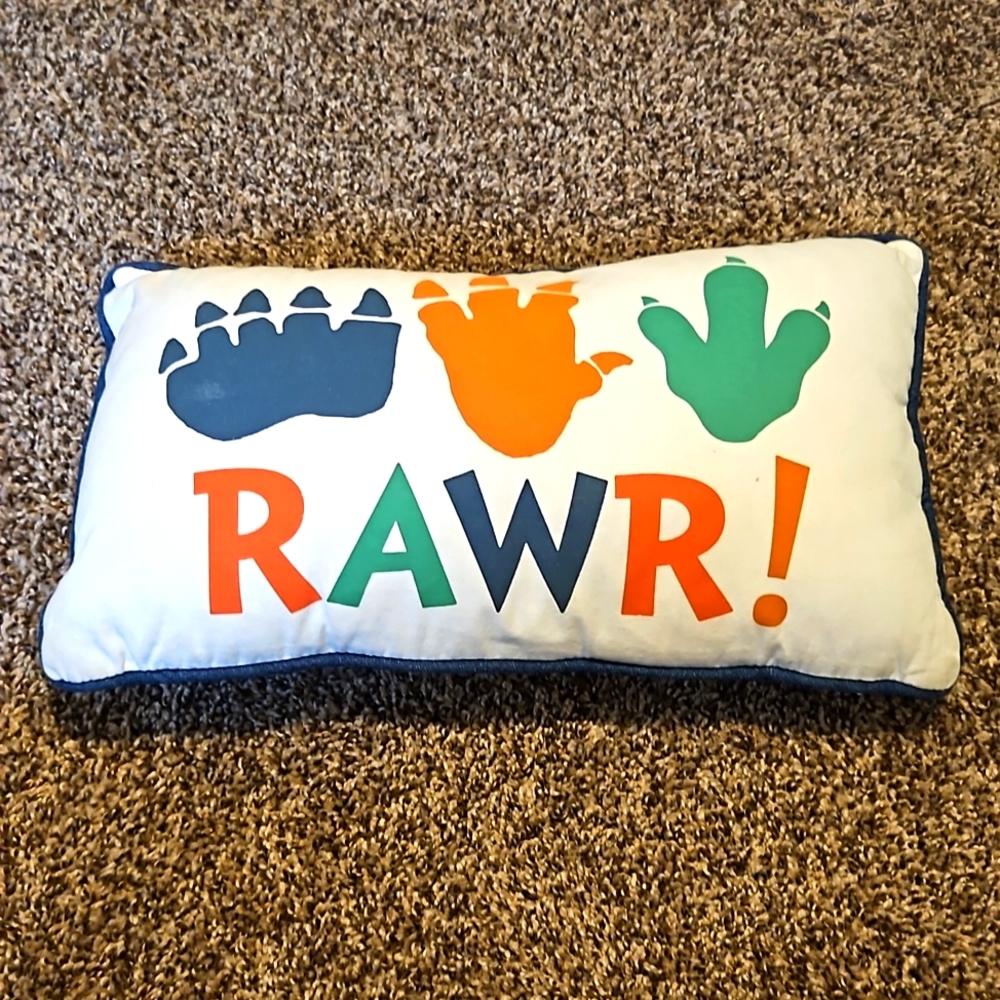 Dinosaur pillow
